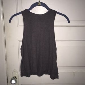 Grey crop top